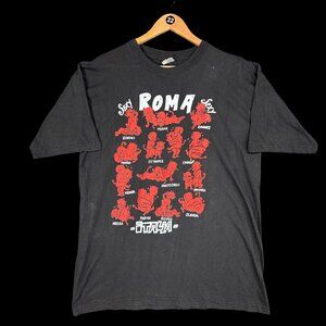 Vintage Black *Sexy-xxx* Roma Italia Graphic T-Shirt Sz Xxl